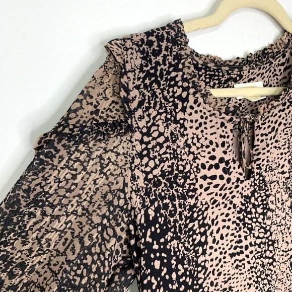 ANTHROPOLOGIE MAEVE Jacquin Animal Print Peasant Blouse Sz‎ XS - Picture 4 of 10